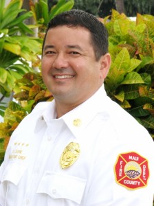 Newly selected Assistant Chief David Thyne fills the post created by the retirement of Support Services A.C. Alan Pascua. Photo Courtesy: County of Maui.