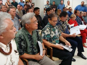 Planning Committee Chair Sol P. Kaho’ohalahala (far left) will join other council members in General Plan deliberations.