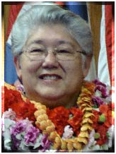 Maui Mayor Charmaine Tavares joins Hawaii's other county mayors in promoting Hawaii Tourism in Los Angeles. File Photo by Wendy Osher.