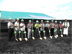 A ground breaking ceremony was held today for a new cargo faciity in Hilo. Photo Courtesy: Hawaii State Department of Transportation.