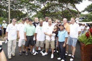 Courtesy Photo, shanevictorino.com: 2008 Celebrities: Neil Everett, Kurt Suzuki, Shane Komine, Brandon League, Chuck Liddell, Jimmy Rollins, Ryan Howard, Shane Victorino, Derek Tatsuno, Keoni DeRenne, Tadd Fujikawa, Mark Rolfing and Howard Dashefsky.