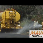 Water Tankers respond to Kahekili fire in Wailuku. Photo by Wendy Osher.