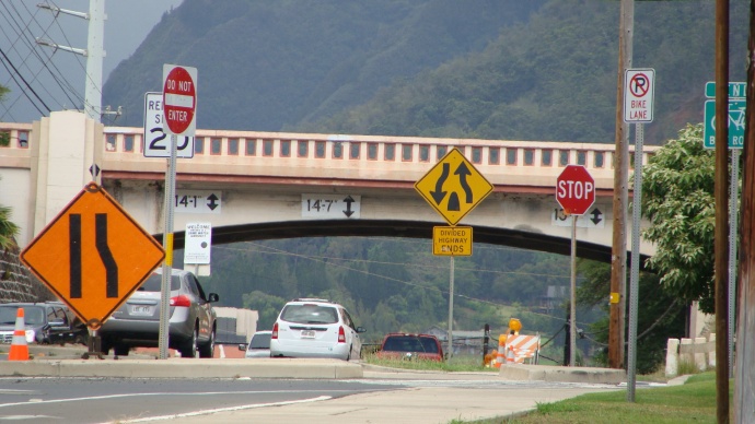 Kaahumanu Avenue Waiale Road Bridge. Photo by Wendy Osher.