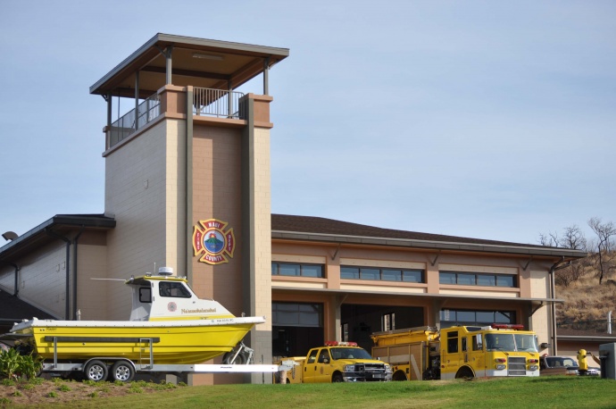New Kaunakakai Fire Station. Photo Courtesy, County of Maui.