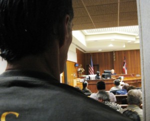 Judge Cardoza faced a full courtroom of squatters Judge Cardoza faced a full courtroom of squatters