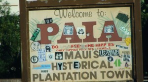 Paia town sign. Photo by Wendy Osher.