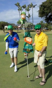 PK and Rob Sharing the Green
