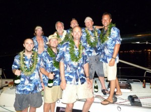 Double Take Finish boat victoria maui race 2012