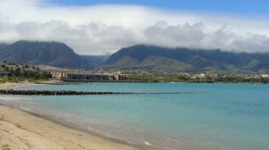 Kahului Harbor looking towards the west maui mountains. Tsunami 2012. photo by Wendy Osher.