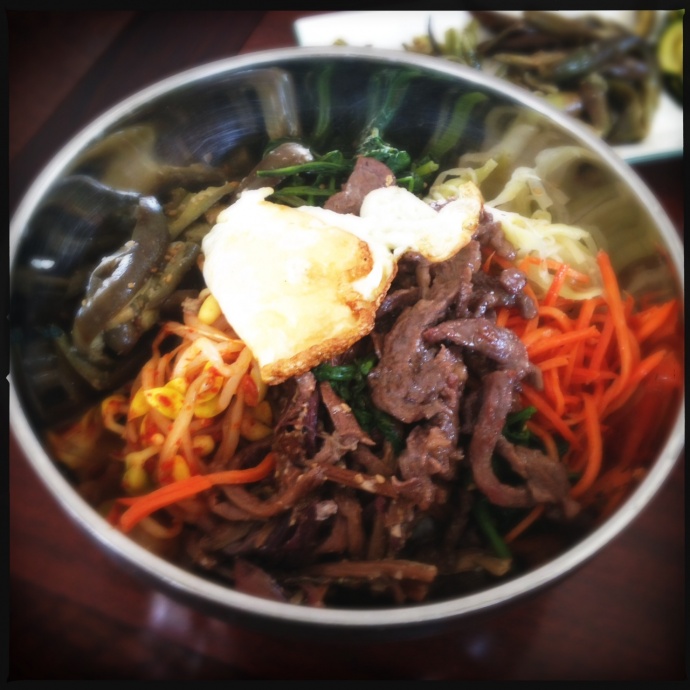 The Bibimbab (per the menu) or Bibimbap or Bibbitybobbityboo if you want to be confusing. Photo by Vanessa Wolf