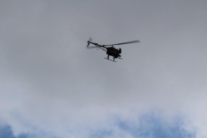 Unmanned Aerial Vehicle to be used to improve irrigation practices and crop yield at HC&S. Photo by Wendy Osher.
