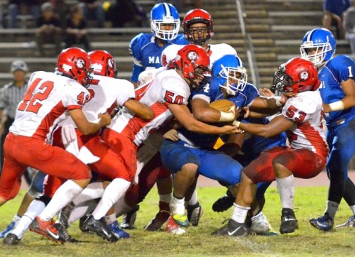 Lahainaluna's defense puts the clamps on