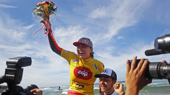 "I can't really speak right now because I'm so happy," Moore said. "I woke up this morning listening to music and I started crying because I really felt like today was my day." Photo by ASP/Poullenot/AQUASHOT.