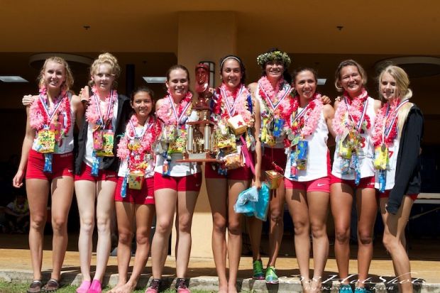 The Seabury Hall girls Division II state champion cross country team. Photo by 808HotShots / Kevin Kirk.