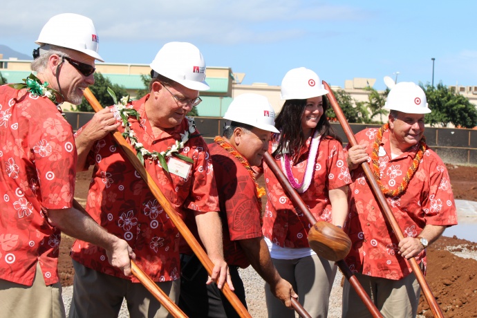Groundbreaking of the Pu‘unēnē Shopping Center that will house Maui's first Target store. Photo by Wendy Osher.
