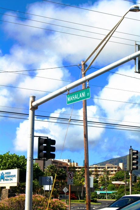 Delays are projected on Mahalani Street where the trailers may be positioned in front of the Emergency Department. The MMMC can be seen in the background. Photo 8/29/14 by Wendy Osher.