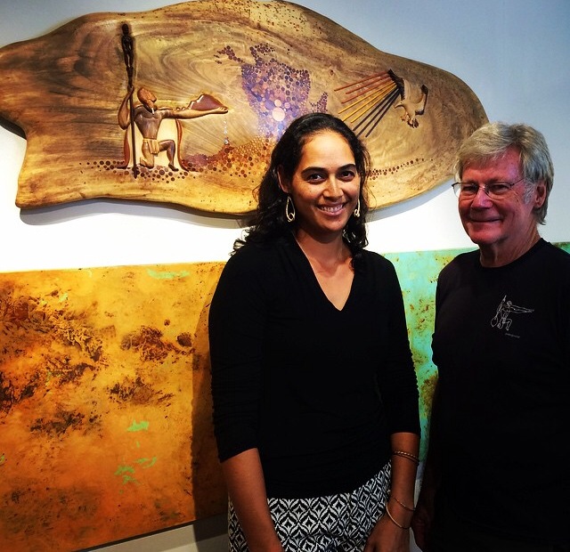 Kumu Kau‘i Kanaka‘ole (left), of Hālau O Nakaulakuhikuhi is one of the guest speakers at the 6th Annual Hāna Limu Festival “Makai to Mauka.” Courtesy photo.