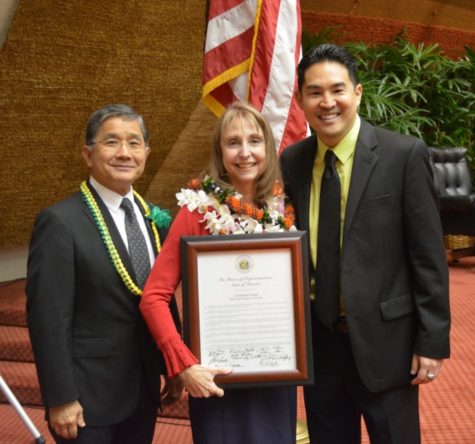 Maui's Arase and Doan Honored at State Capitol Education Week Maui