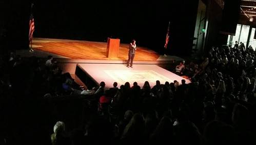 Talk story session with Seabury Hall Student Body & Faculty. Photo courtesy Rep. Tulsi Gabbard.