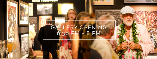 At 6:30 p.m. guests are invited to Mick Fleetwood's Gallery Opening at Fleetwood's General Store . Along with Mick Fleetwood's photography, the artists' featured are George 'Milo' Buck, Andrew Stuart & Rolling Stones guitarist Ronnie Wood. All prints are available for viewing or purchase the online store.
