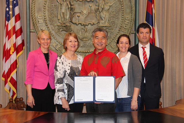 Provides temporary income tax credit for the cost of upgrading or converting a qualified cesspool to a septic system or an aerobic treatment unit system or connecting to a sewer system. Photo credit: Office of the Governor, State of Hawaiʻi.