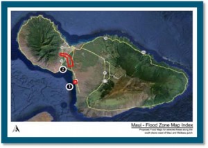 Maui Flood Zone Map, courtesy County of Maui.