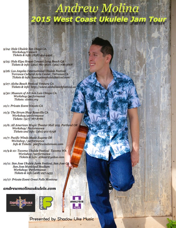 Andrew Molina tour flyer. Image courtesy: Jay Molina.