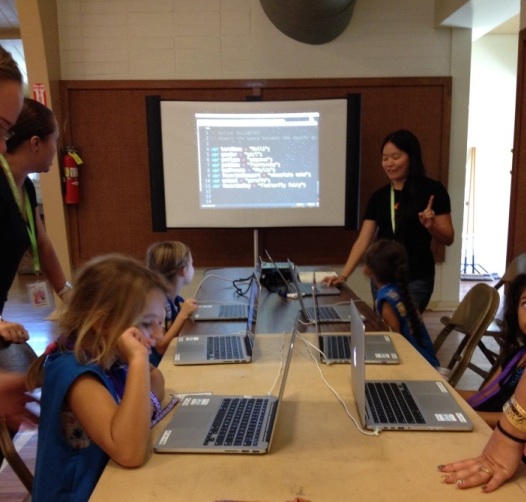Maui Girl Scouts “try on” four careers with Barbie – Be Anything, Do Everything Program. Courtesy photo.