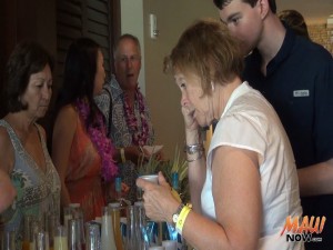 Winner of the best cocktail in Moscow Mule Maui Style, Judy Shields of Alaska. Photo by Kiaora Bohlool.