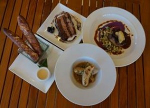 Four-course dinner for Black Rocktoberfest menu at Sheraton Maui. Photo by Sheraton Maui Resort & Spa.