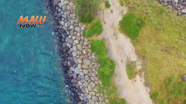 Aerial image of the 2015 Get the Drift and Bag It! kickoff event at Kahului Harbor. Credit: Jason Hastain of Epick Air.com