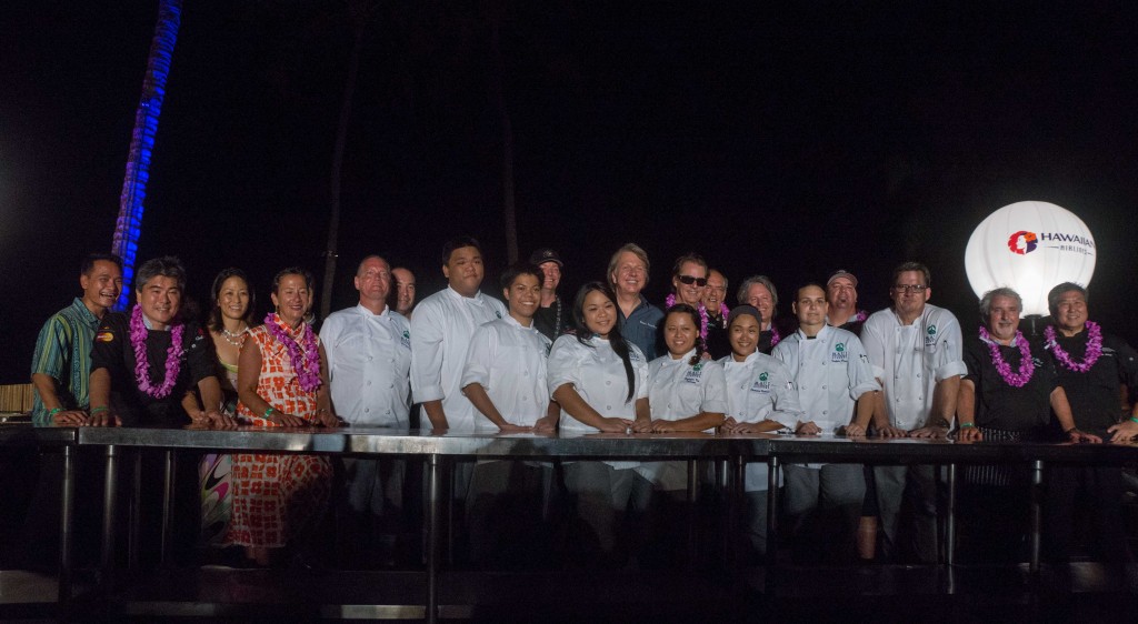 To celebrate his life and achievements, the Festival honored Shep Gordon with a six-course dinner created by six of his chef friends at the Hyatt Regency Maui Resort and Spa. Photo credit: Chuck Bergson.