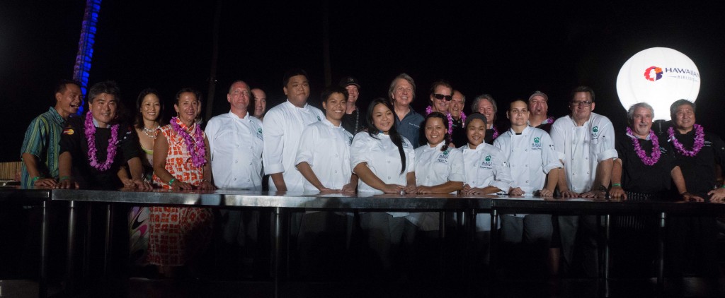 To celebrate his life and achievements, the Festival honored Shep Gordon with a six-course dinner created by six of his chef friends at the Hyatt Regency Maui Resort and Spa. Photo credit: Chuck Bergson.