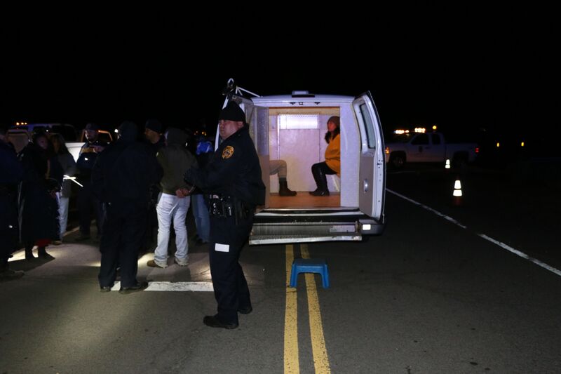 Mauna Kea arrests, Sept. 9, 2015. Photo credit: DLNR.