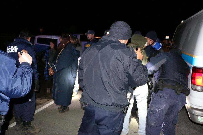 Mauna Kea arrests, Sept. 9, 2015. Photo credit: DLNR.