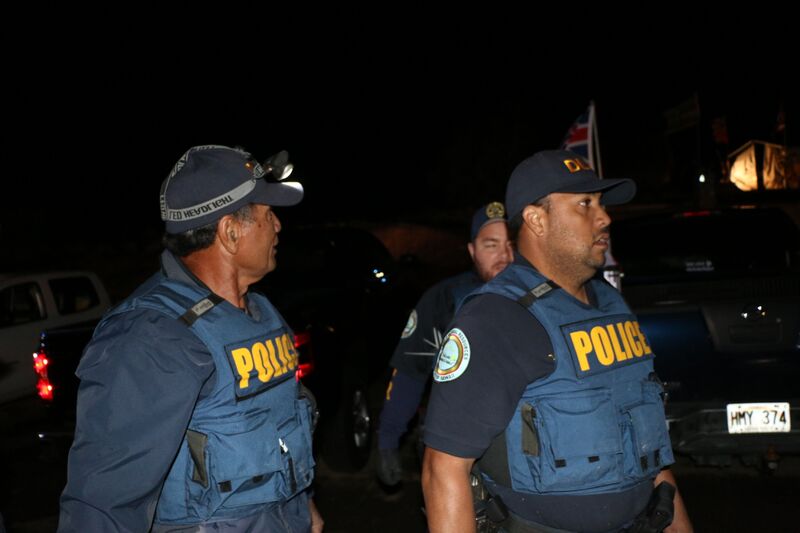 Mauna Kea arrests, Sept. 9, 2015. Photo credit: DLNR.