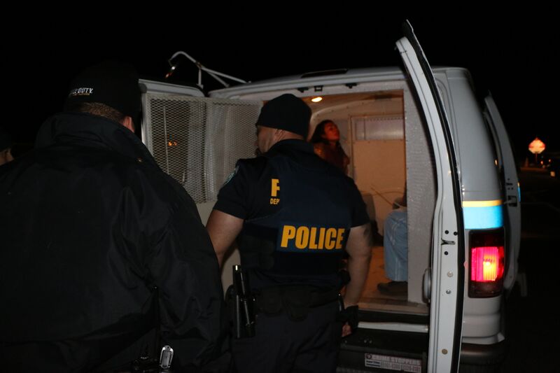 Mauna Kea arrests, Sept. 9, 2015. Photo credit: DLNR.