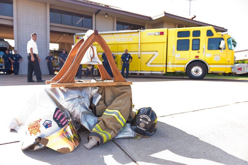 MFD 9/11 Memorial Ceremony at the Kahului Fire Station. Photo credit: County of Maui.