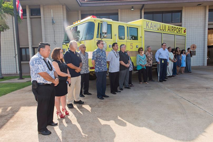 MFD 9/11 Memorial Ceremony at the Kahului Fire Station. Photo credit: County of Maui.