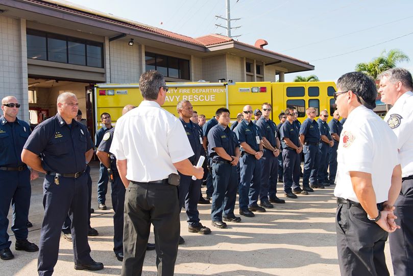 MFD 9/11 Memorial Ceremony at the Kahului Fire Station. Photo credit: County of Maui.