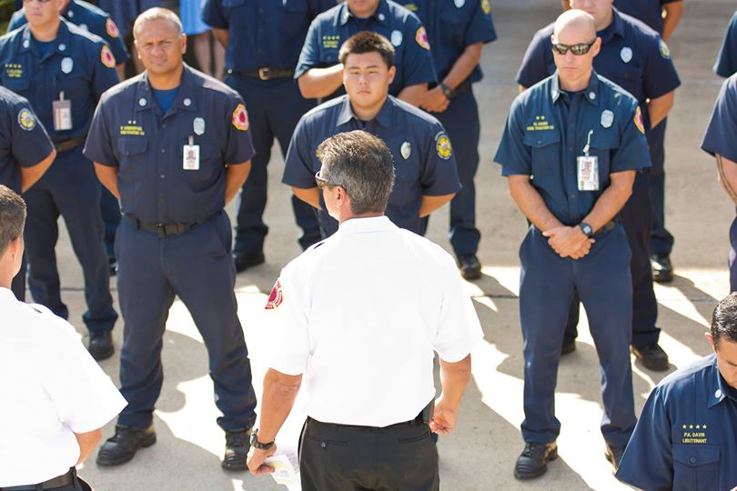 MFD 9/11 Memorial Ceremony at the Kahului Fire Station. Photo credit: County of Maui.
