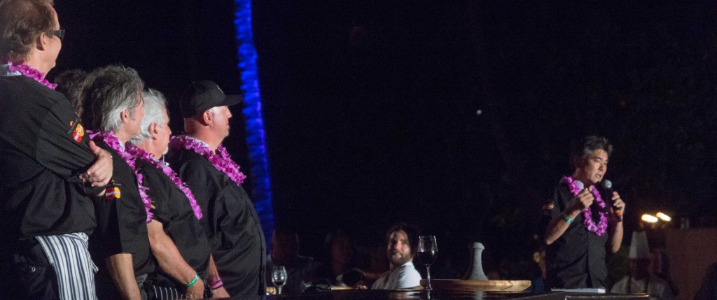 To celebrate his life and achievements, the Festival honored Shep Gordon with a six-course dinner created by six of his chef friends at the Hyatt Regency Maui Resort and Spa. Photo credit: Chuck Bergson.