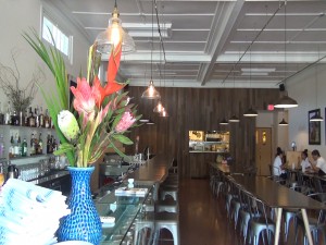 Dining room at Hāna Ranch Provisions in Pāʻia, temporarily closed during renovations. Photo by Kiaora Bohlool.