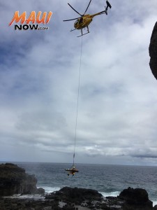 Nākālele Blow Hole, Oct. 26, 2015. Photo credit: Nāpili fire crew, Engine 11