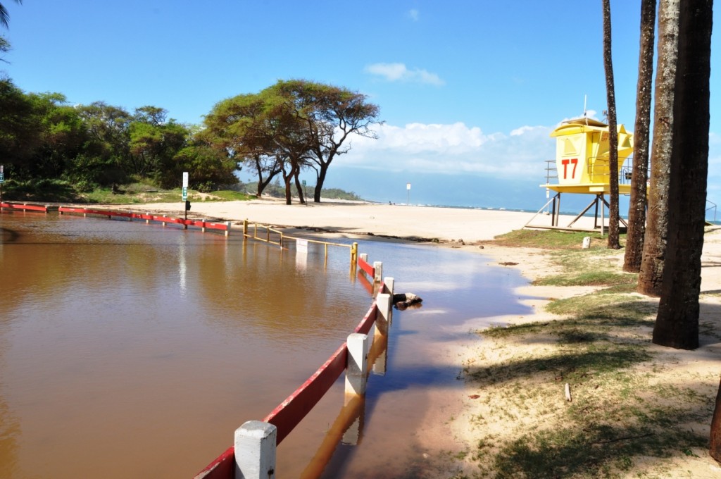 Baldwin Beach Park flooding, Oct. 28, 2015. Photo credit: County of Maui.