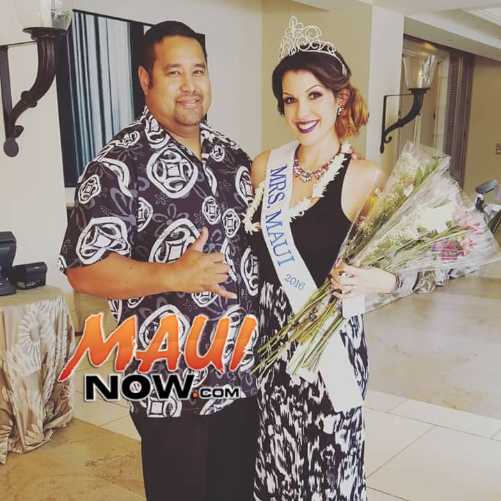 MRS. MAUI 2016 Savannah Leota-Vaituulala with her husband. Photo credit. Jenna Yap.