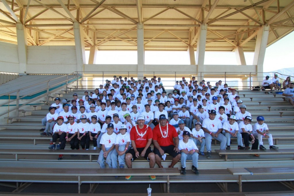 Kurt Suzuki Youth Baseball Clinic. File photo 2014, courtesy Kurt Suzuki Family Foundation.