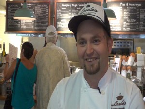 Codeh Davis, Executive Sous Chef at Leoda's Kitchen and Pie Shop in Olowalu. Photo by Kiaora Bohlool.