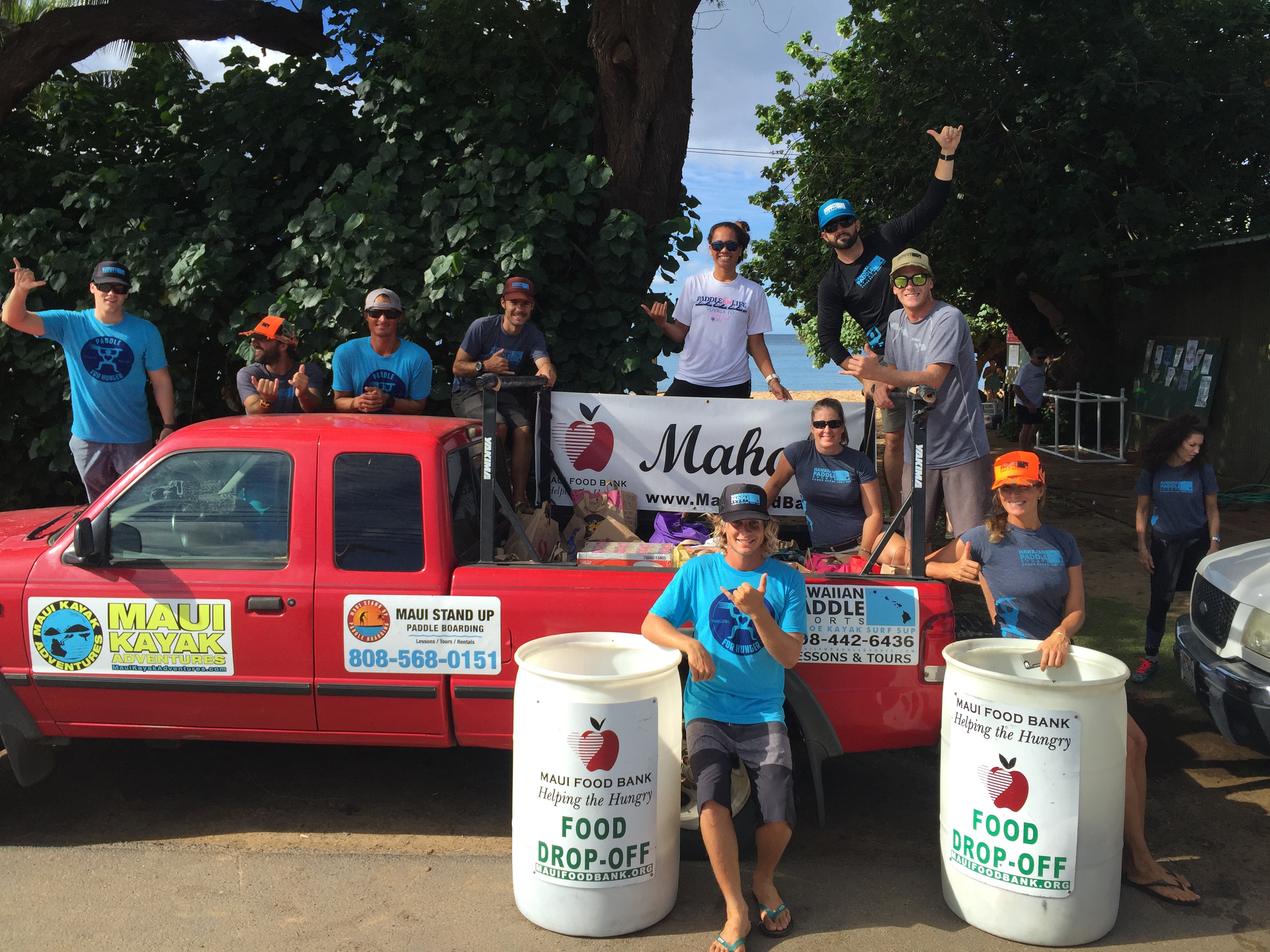 Paddle for Hunger. Photo credit: Hawaiian Paddle Sports.
