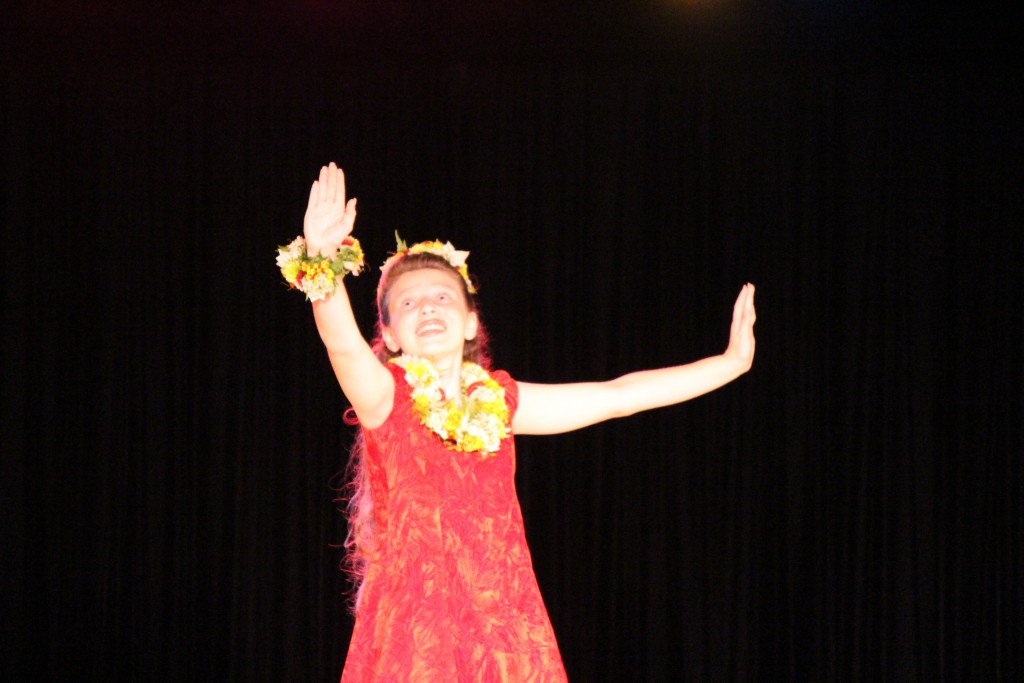Saige Maria Hookamalani Holkup, Joan S. Lindsey Hula Studio, Kumu Joan Lindsey. Photo by Wendy Osher.